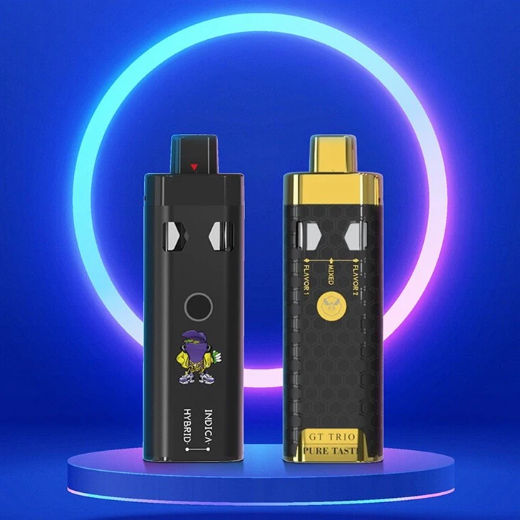 2 Oil Cup Dual Flavor Disposable Vape Device For CBD/THC/HHC Oil