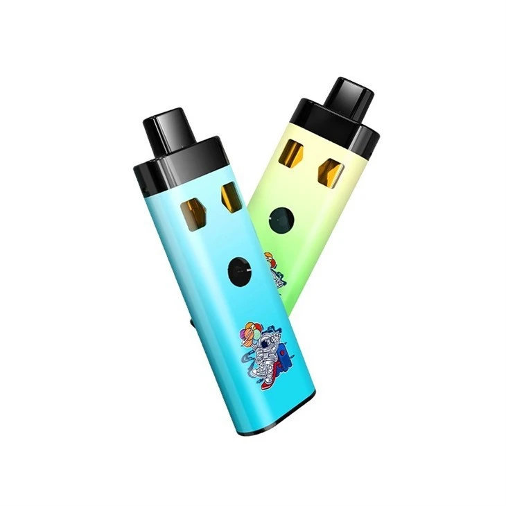 China Factory CBD Device Vape Dual Chamber Dual Flavors Vaping With Type-C Charger For 2ml Delta 8 THC Thick Oil